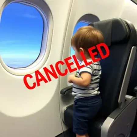 Voo � cancelado ap�s crian�a ficar em p� em assento...