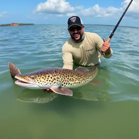 Homem pesca jaú de 1,30 metro em MT...